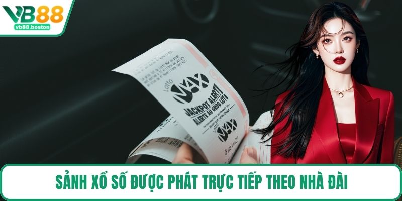 Sảnh xổ số được phát trực tiếp theo nhà đài